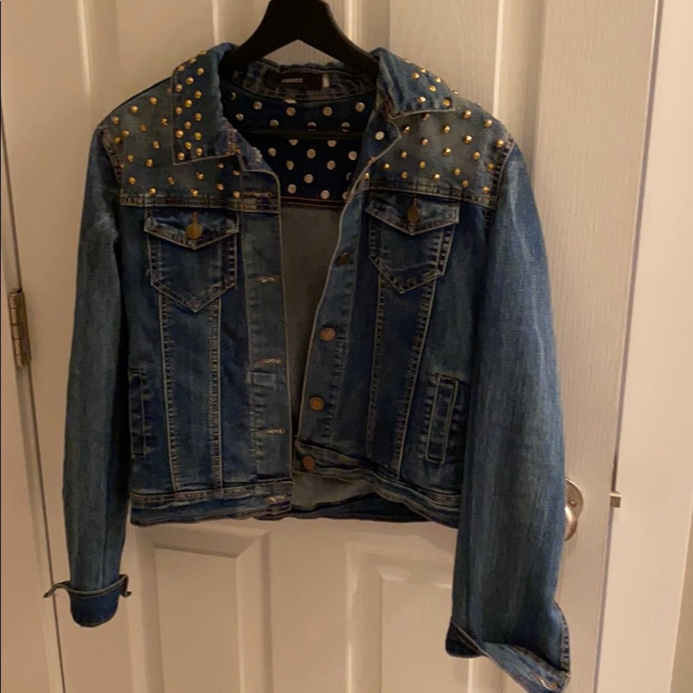 Forever 21 Studden Denim Jacket